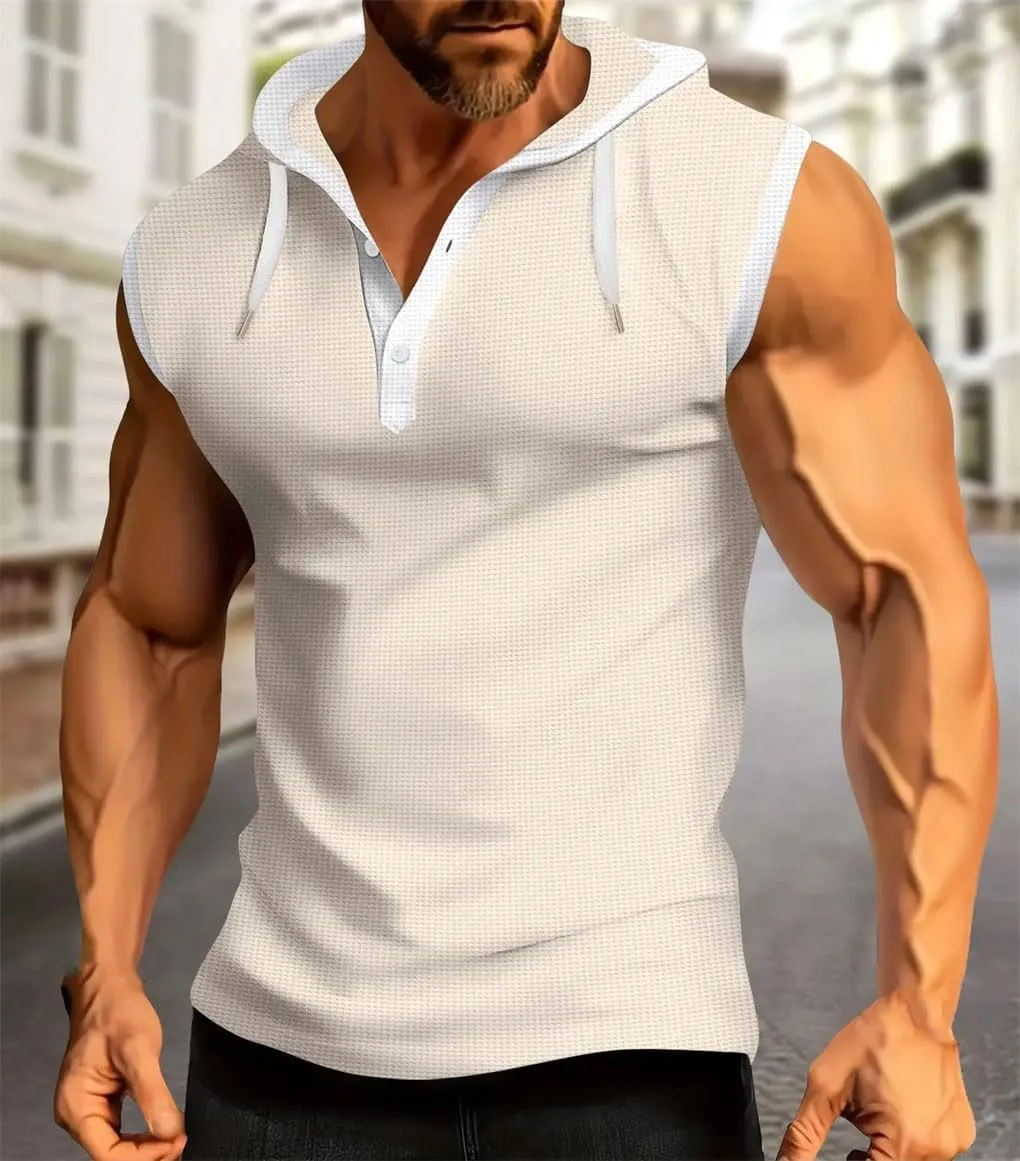 Men's Vest Sleeveless Shirt Loose Casual Top