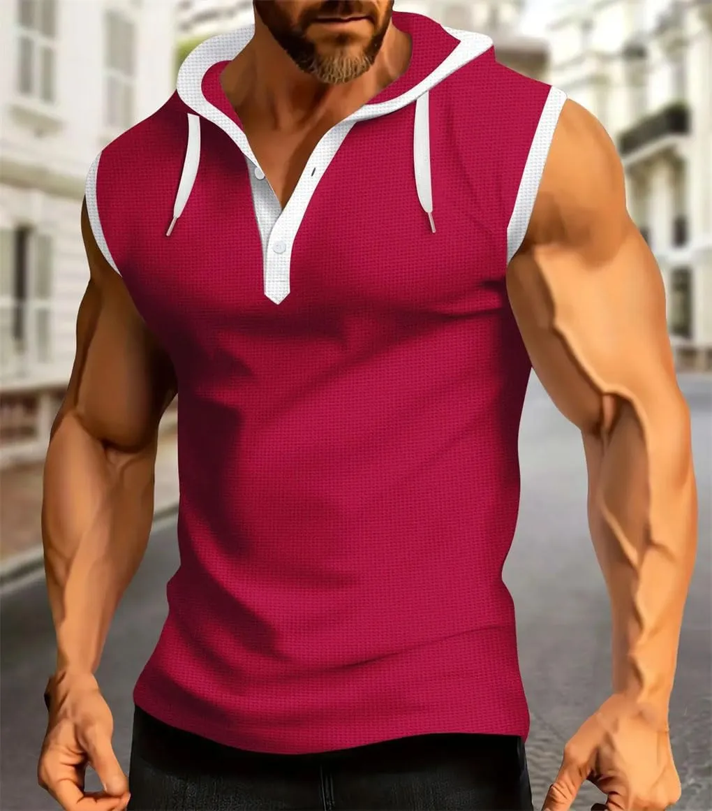 Men's Vest Sleeveless Shirt Loose Casual Top