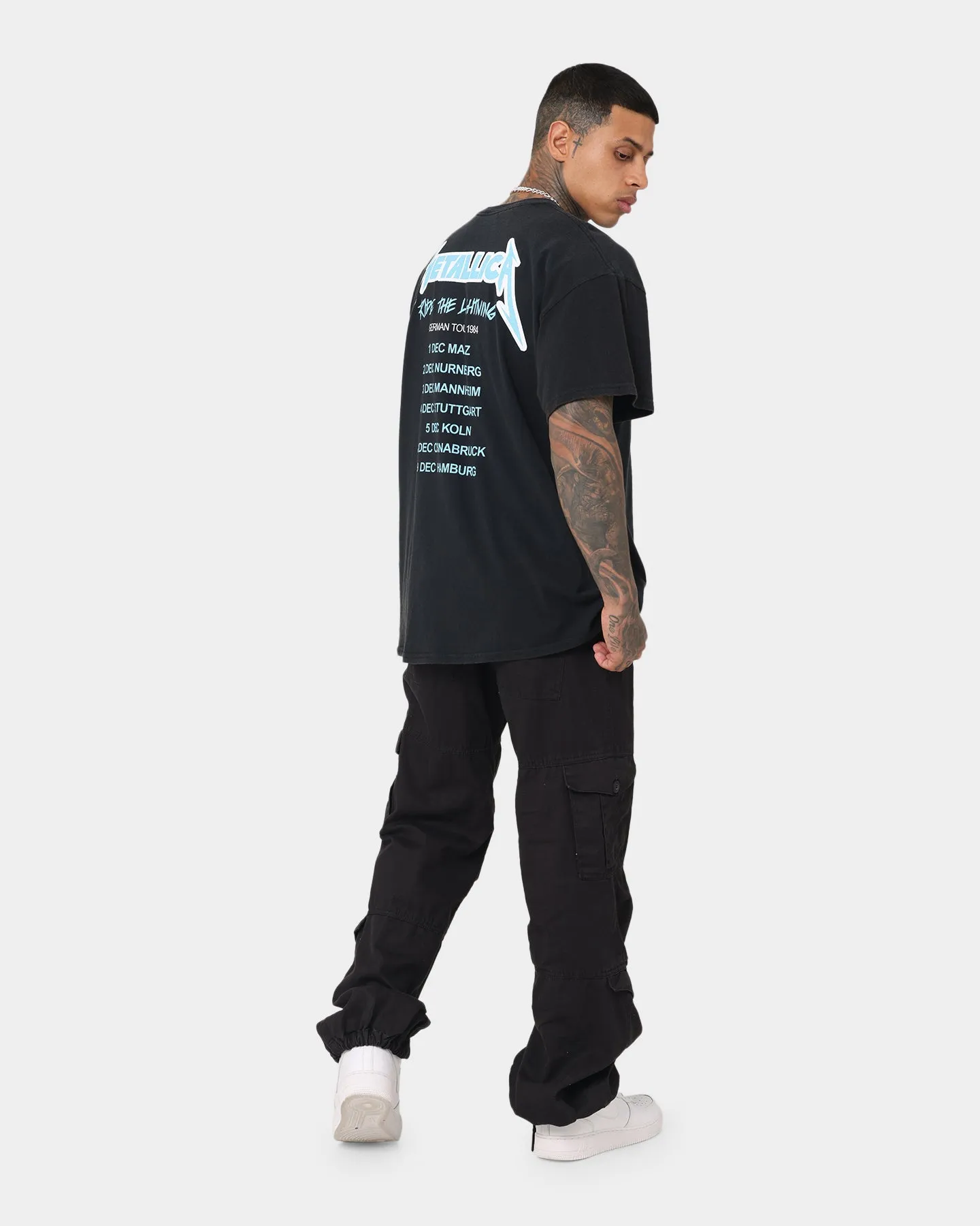 Metallica Ride the Lightning Vintage Tee Washed Black