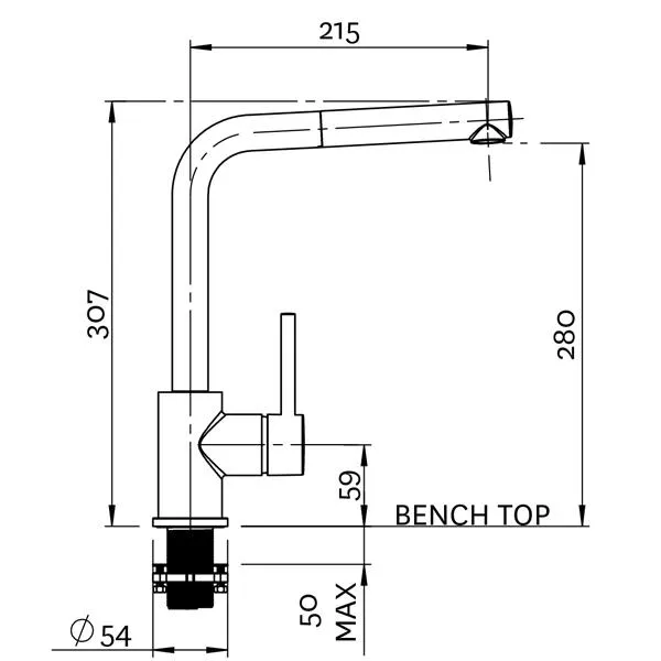Methven Culinary Metro Pull Out Sink Mixer