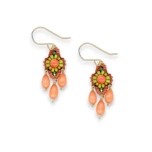 MIGUEL ASES - MIYUKI CRYSTAL BEAD EARRINGS