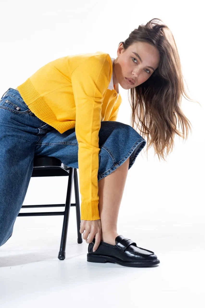 MS. PENNYWORTH CARDIGAN YELLOW LONG