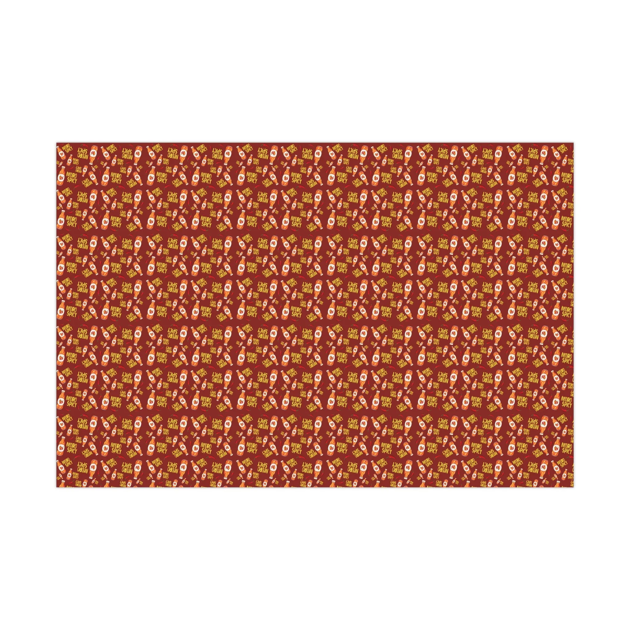 Neuro Spicy wrapping paper, neuro spicy gift wrap, gift wrap, wrapping paper, spectrum, autistic, adhd, dyslexic, neuro spicy, spicy, on the spectrum