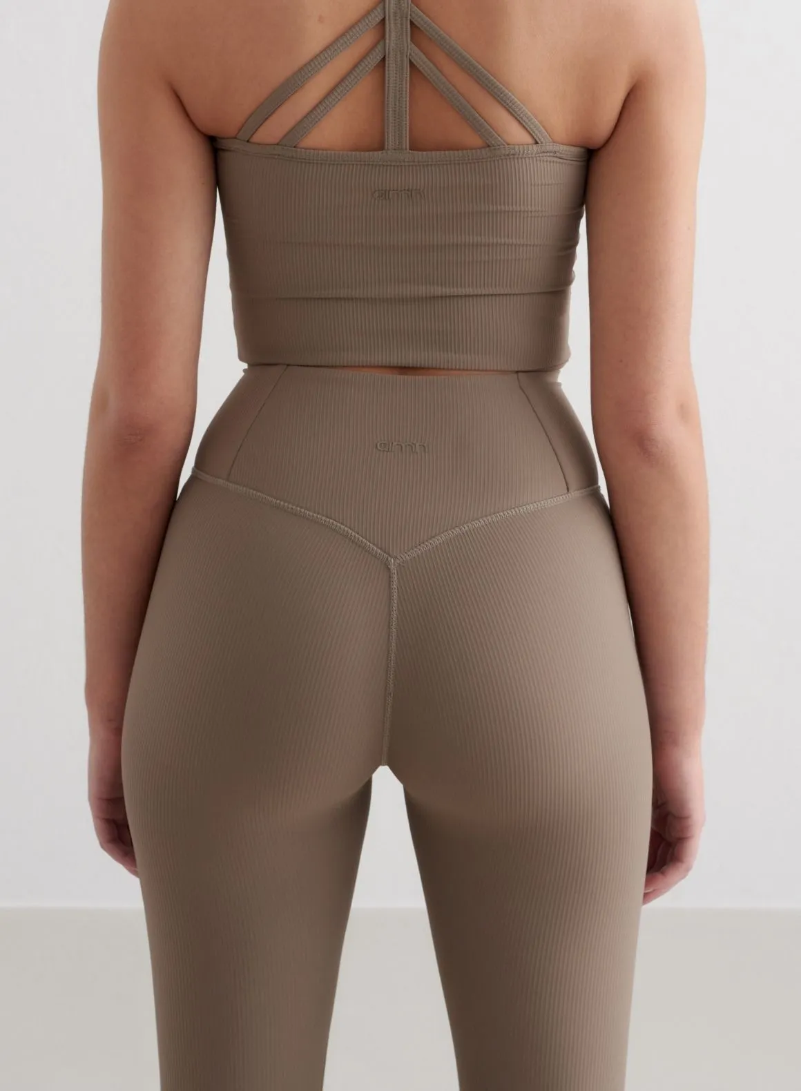 Nougat Ribbed Performance Tights