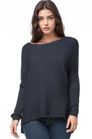 On the Horizon Rib Knit Sweater in Paradise Blend
