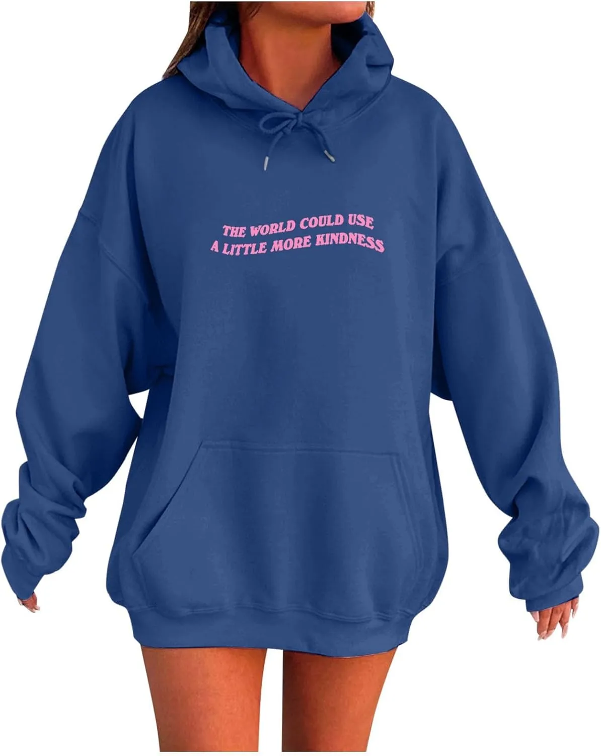 Oversized Hoodies For Women Long Sleeve Letter Print Pollover Hoodie Oversized Casual Athletic Pullover Hoodie