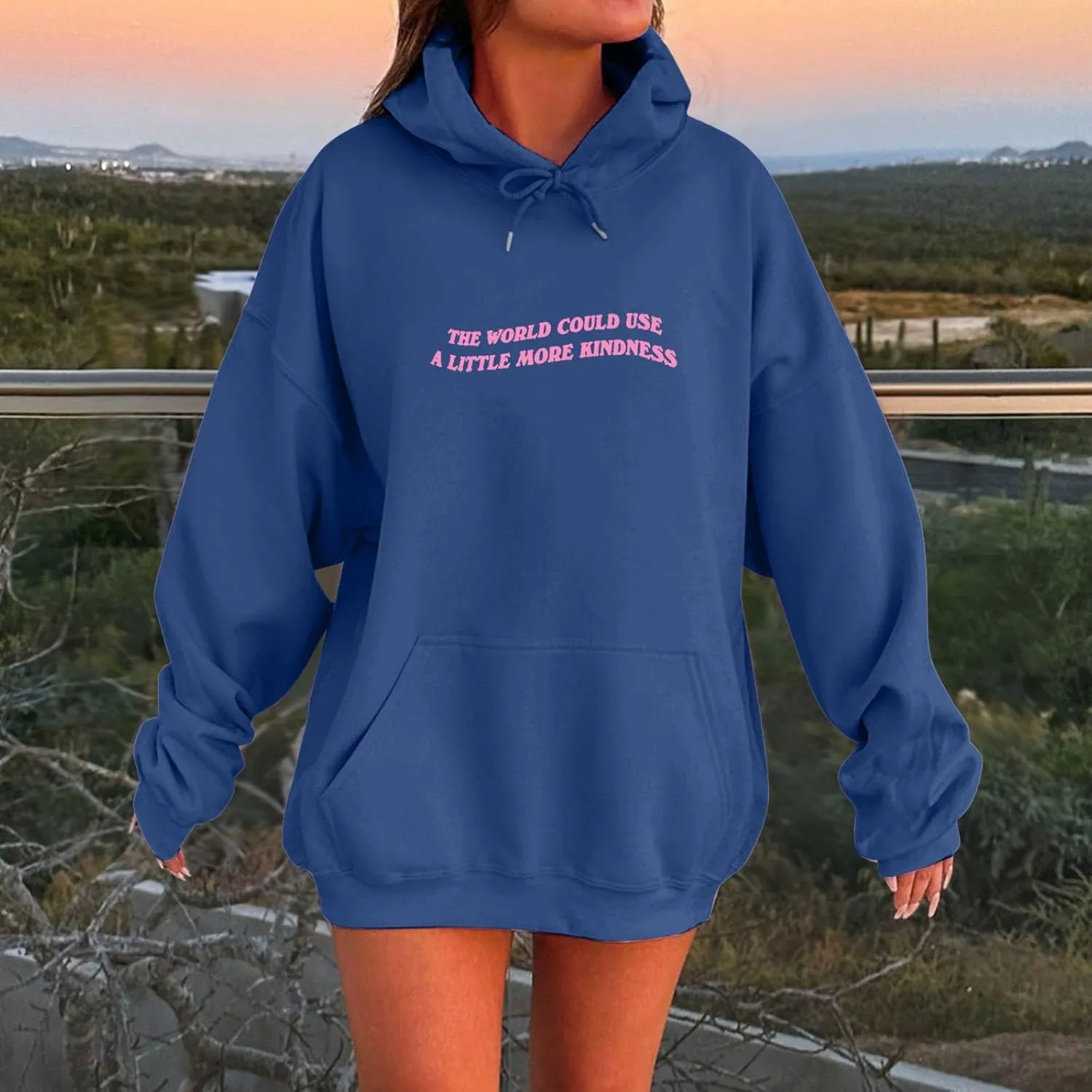 Oversized Hoodies For Women Long Sleeve Letter Print Pollover Hoodie Oversized Casual Athletic Pullover Hoodie