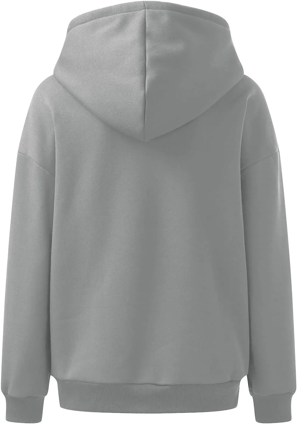 Oversized Womens Sweatshirts Half Zip Pullover Teen Girls Fall Casual Loose Solid Long Sleeve Hooded Sweatshirts Y2k Clothes