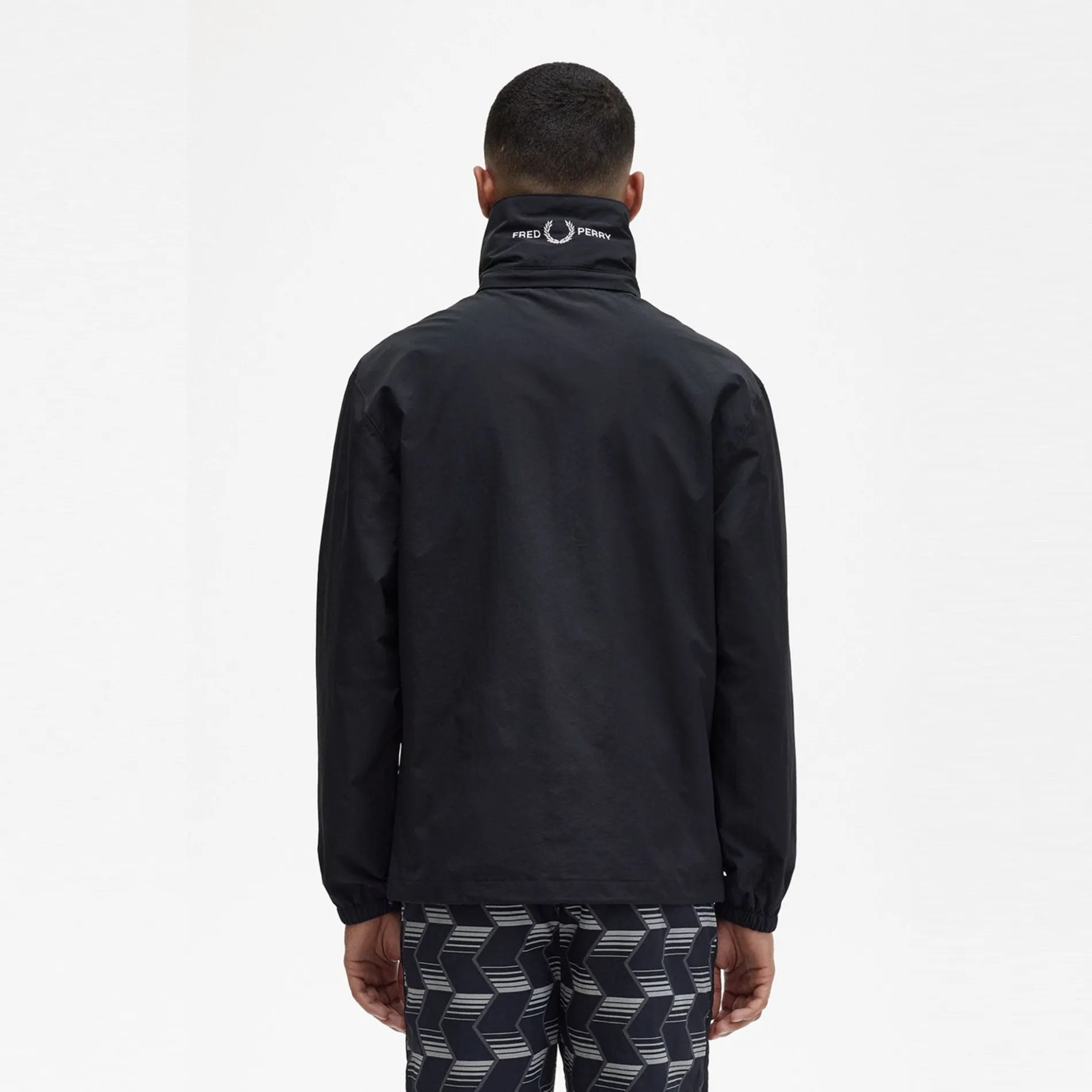 Patch Pocket Zip Through Jacket (Black)