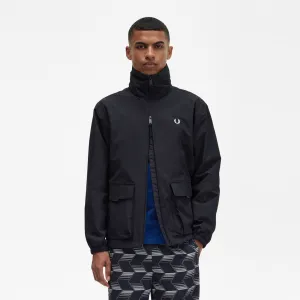 Patch Pocket Zip Through Jacket (Black)
