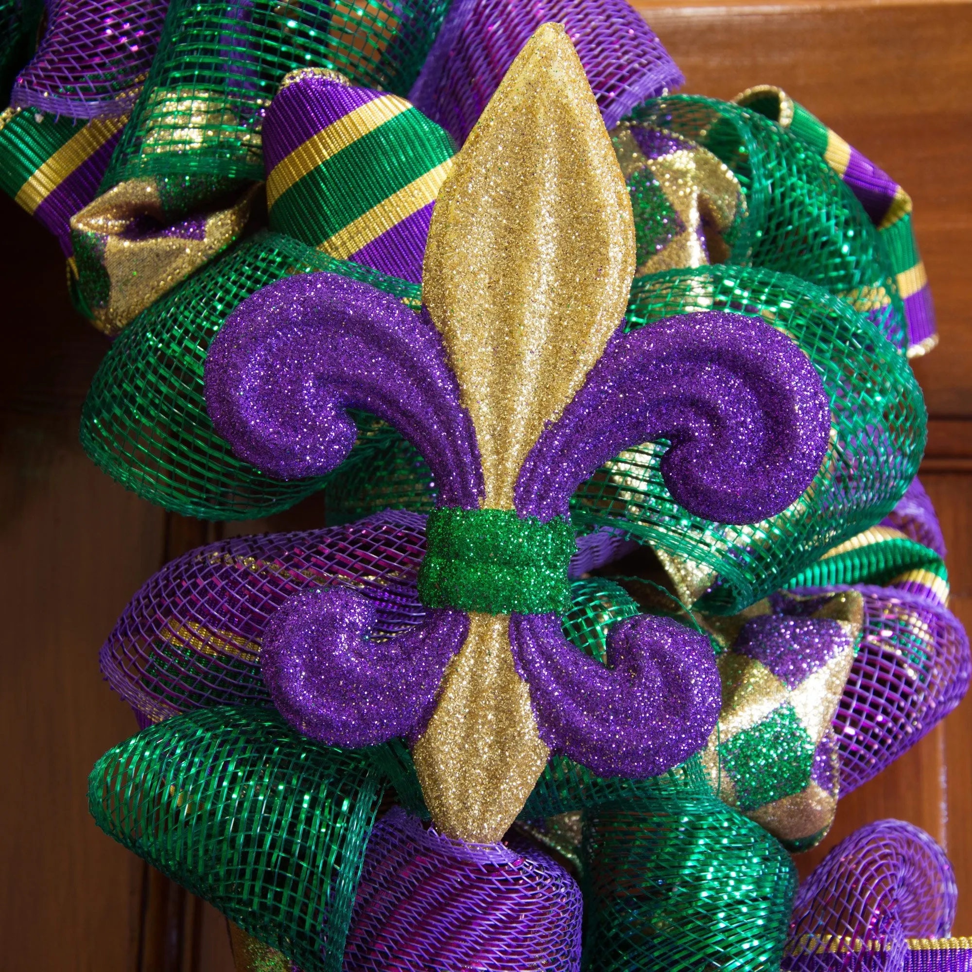 PGG Glitter Fleur de Lis Pick: 6"