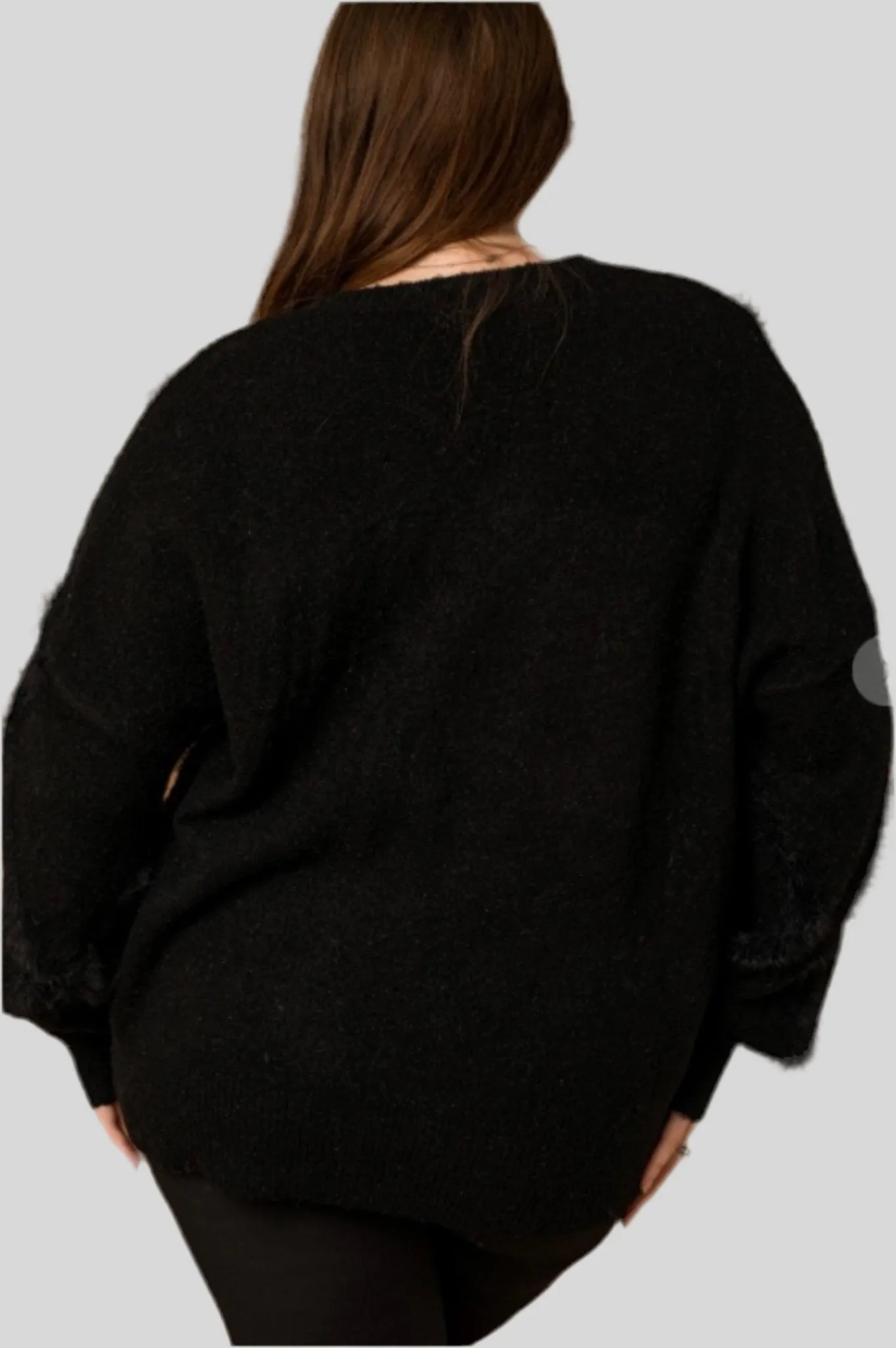 Plus Fuzzy Detail Sweater