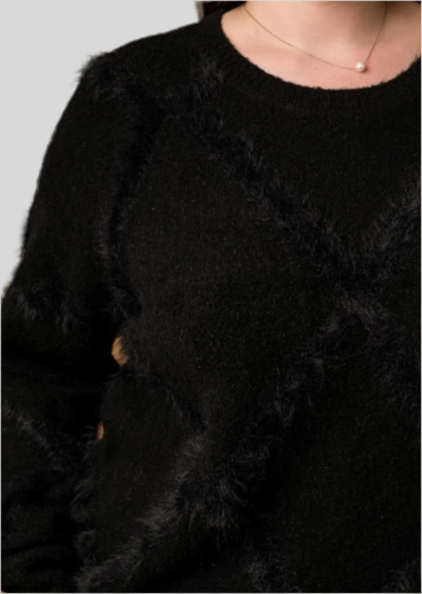 Plus Fuzzy Detail Sweater