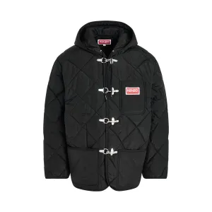 Quilted Liner Jacket in Black