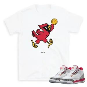 Retro 3 "Cardinal Red" Jumpman Shirt