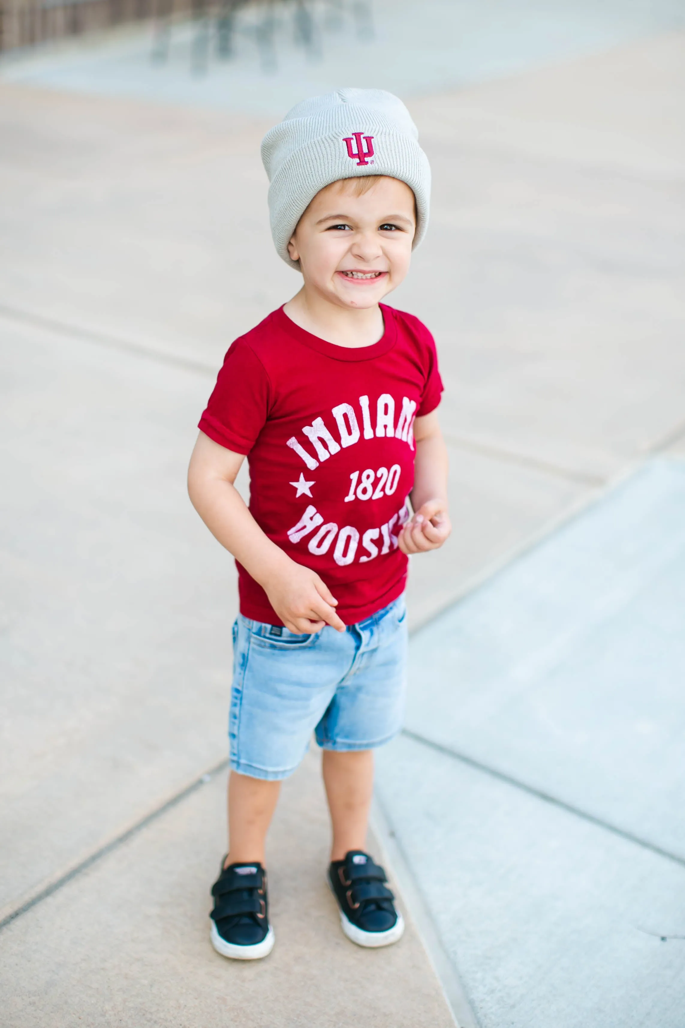 Retro Brand - Indiana 1820 Hoosiers Slim Tee in Crimson