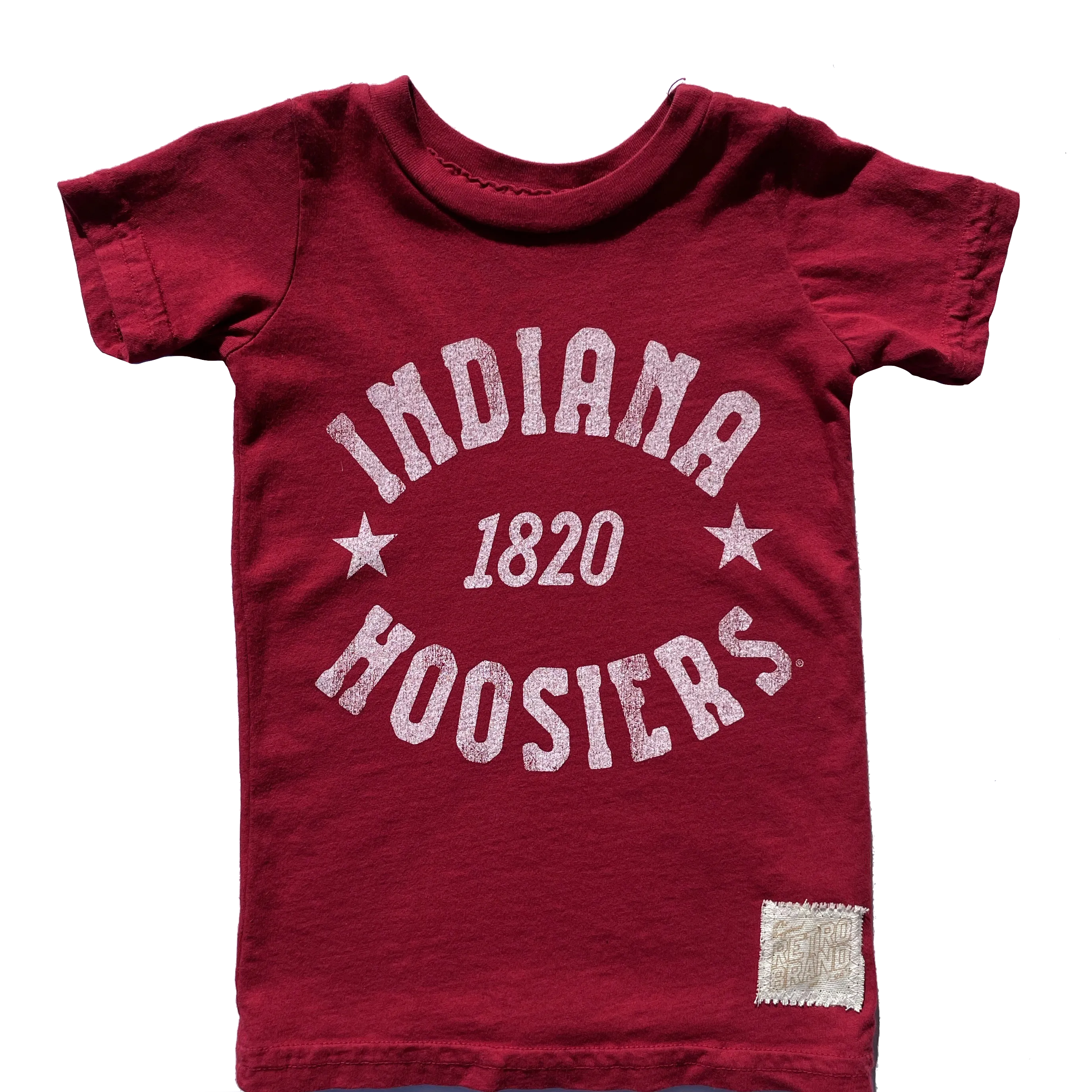 Retro Brand - Indiana 1820 Hoosiers Slim Tee in Crimson