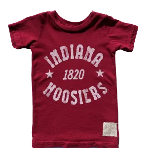 Retro Brand - Indiana 1820 Hoosiers Slim Tee in Crimson