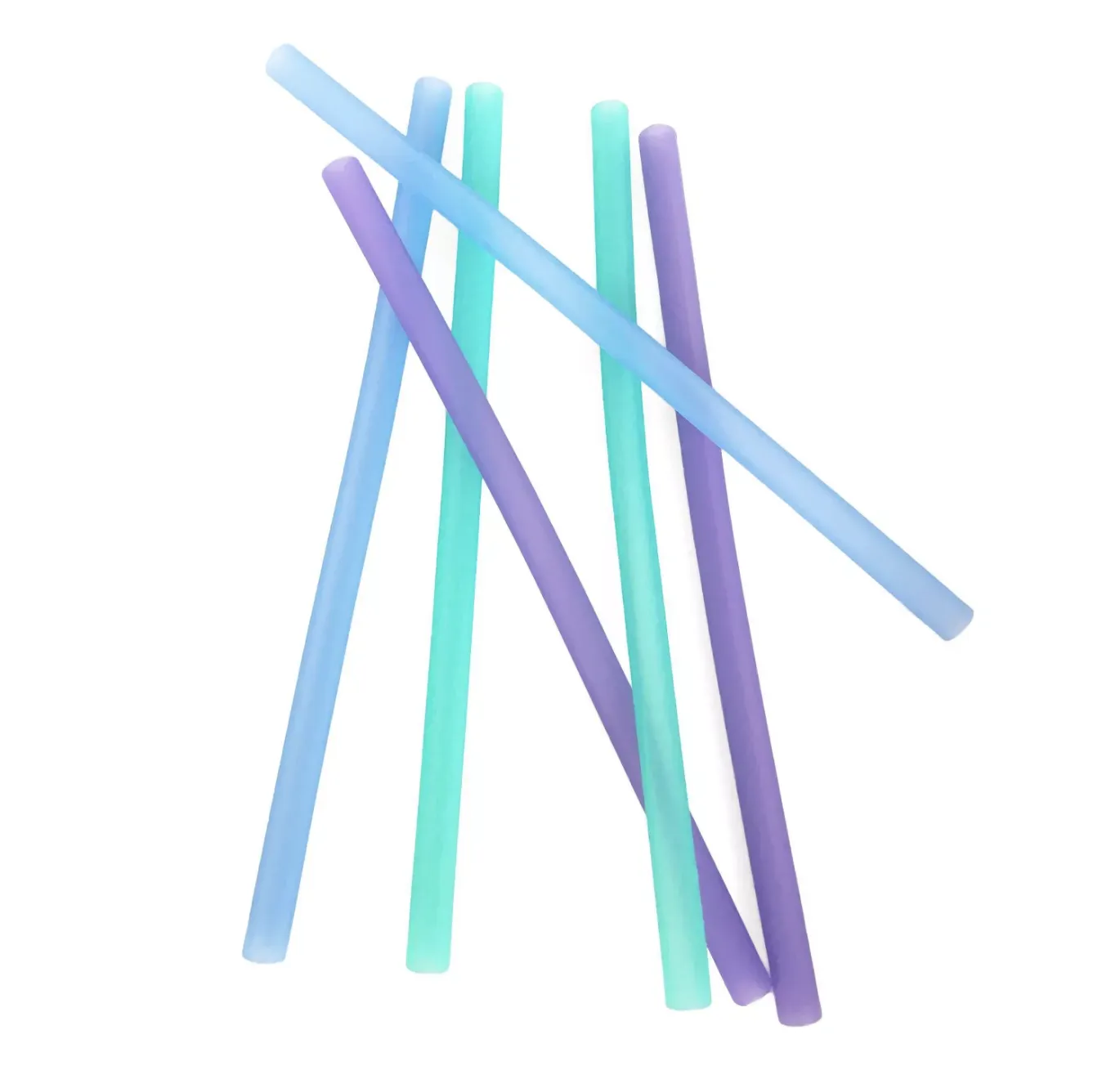 Reusable Silicone Straws - Blue Ombre by GoSili