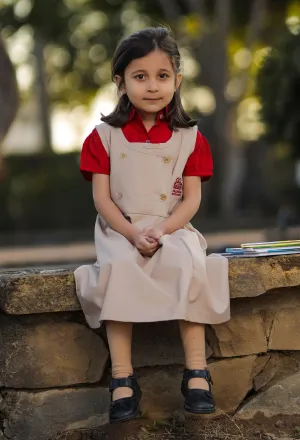 ROOTS PINAFORE BEIGE (GIRLS)