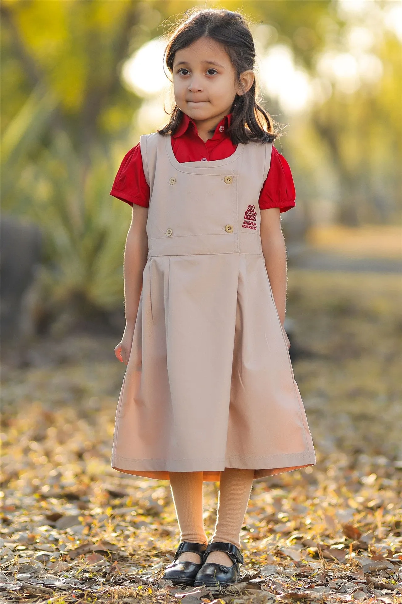 ROOTS PINAFORE BEIGE (GIRLS)