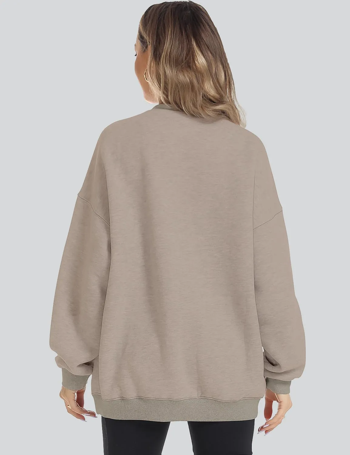 ROYLAMP Womens Oversized Sweatshirts Hoodies Fleece Crewneck Pullover Sweaters Top Fall Fashion Outfits Clothes 2025