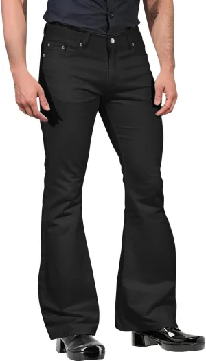 Slim Fit Skinny Bell Bottom Suit Pants for Men 60s 70s Retro Trousers Mens Comfortable Stretch Flared Pants for Disco Party