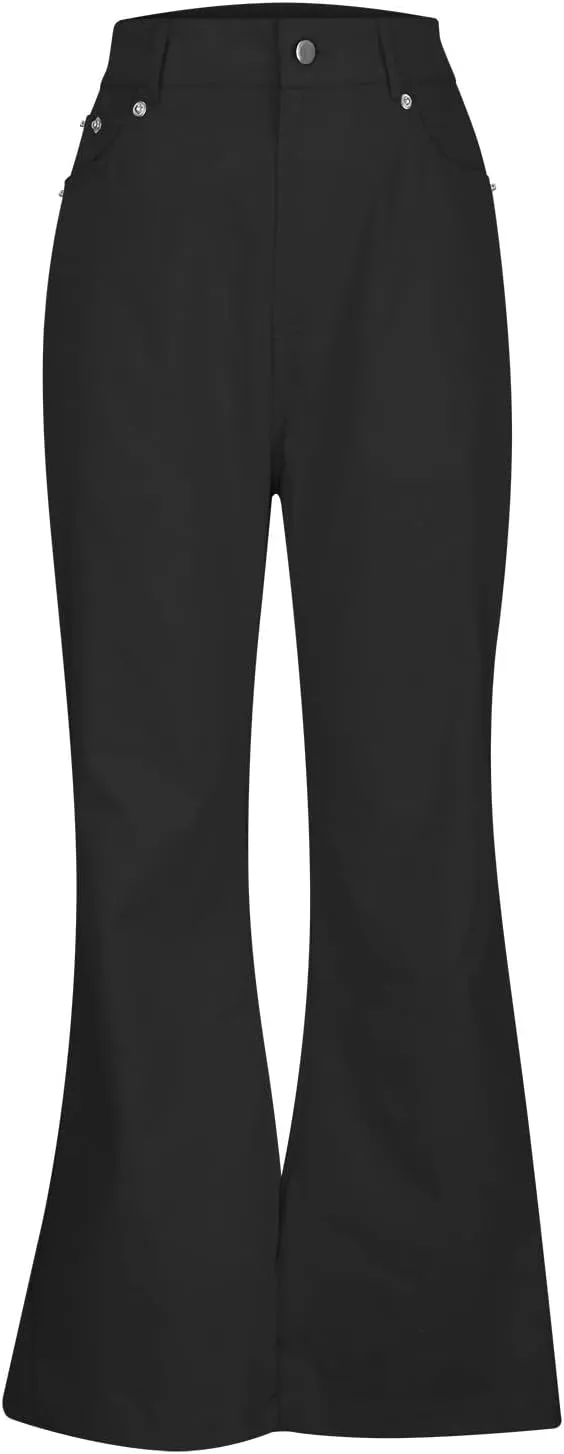 Slim Fit Skinny Bell Bottom Suit Pants for Men 60s 70s Retro Trousers Mens Comfortable Stretch Flared Pants for Disco Party