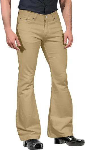 Slim Fit Skinny Bell Bottom Suit Pants for Men 60s 70s Retro Trousers Mens Comfortable Stretch Flared Pants for Disco Party