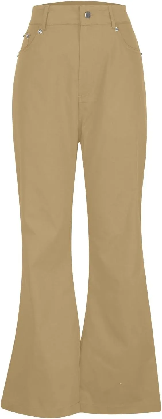 Slim Fit Skinny Bell Bottom Suit Pants for Men 60s 70s Retro Trousers Mens Comfortable Stretch Flared Pants for Disco Party