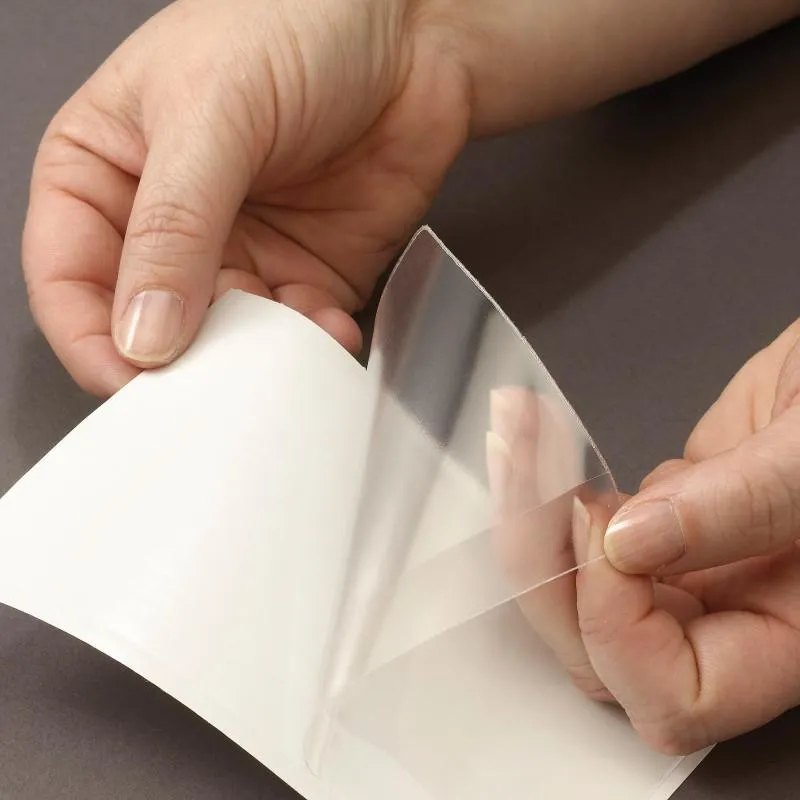 Smead Self-Adhesive Poly Pocket, Index Card Size (5-5/16" W x 3-5/8" H), Clear 100 Per Box (68153)