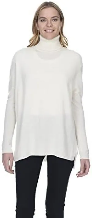 State Cashmere Womens Oversized Tunic Turtleneck Sweater 100% Pure Cashmere Classic Long Sleeve Pullover