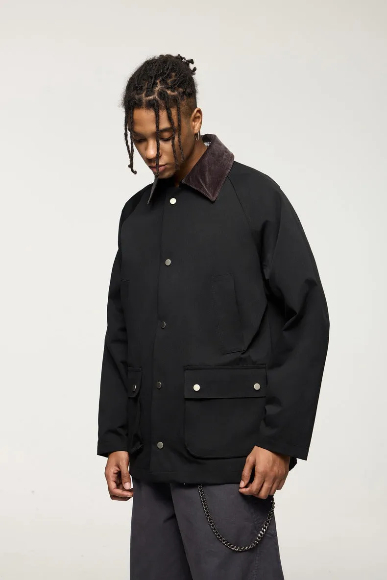 Stylish Pocketed Oversized Button-Up Field Jacket