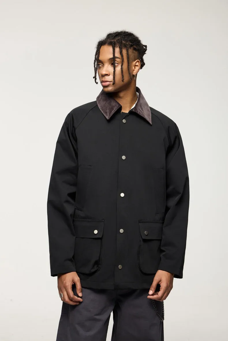 Stylish Pocketed Oversized Button-Up Field Jacket