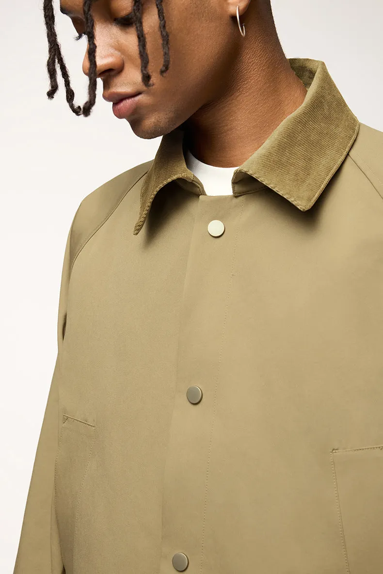 Stylish Pocketed Oversized Button-Up Field Jacket
