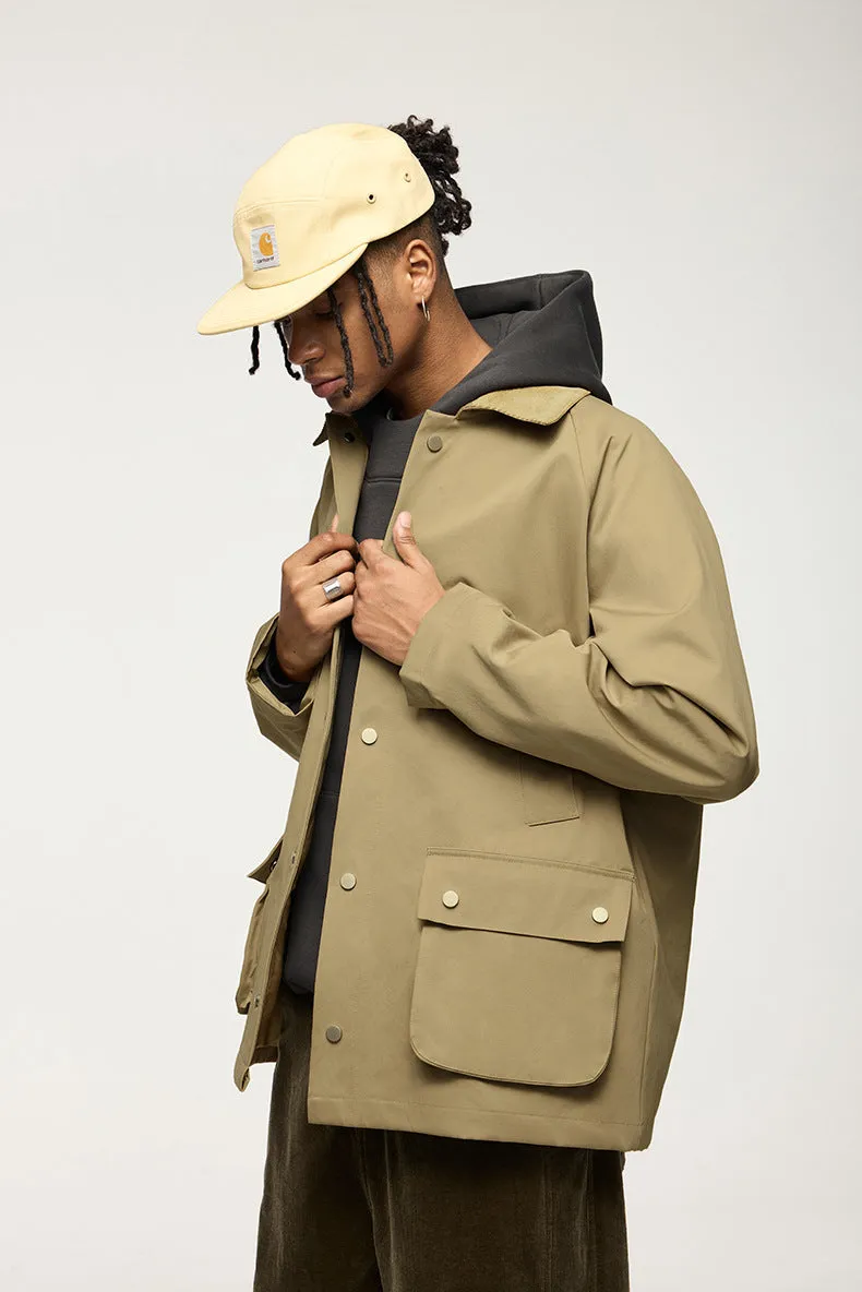 Stylish Pocketed Oversized Button-Up Field Jacket