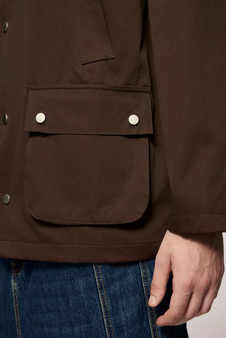 Stylish Pocketed Oversized Button-Up Field Jacket