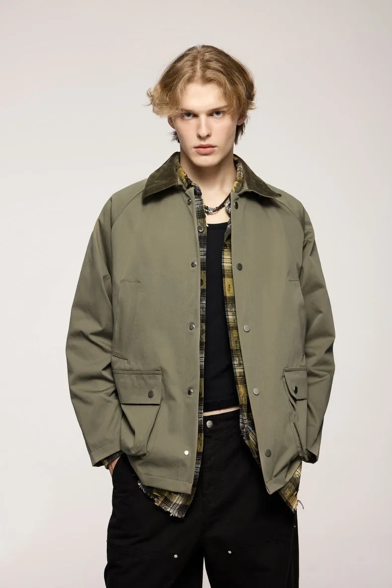 Stylish Pocketed Oversized Button-Up Field Jacket