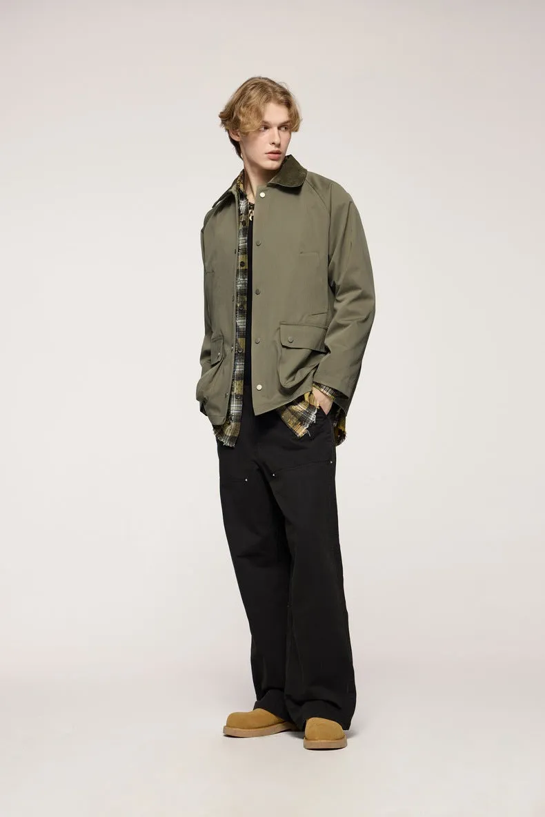 Stylish Pocketed Oversized Button-Up Field Jacket