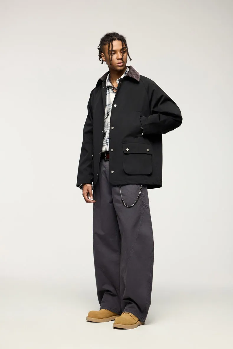 Stylish Pocketed Oversized Button-Up Field Jacket