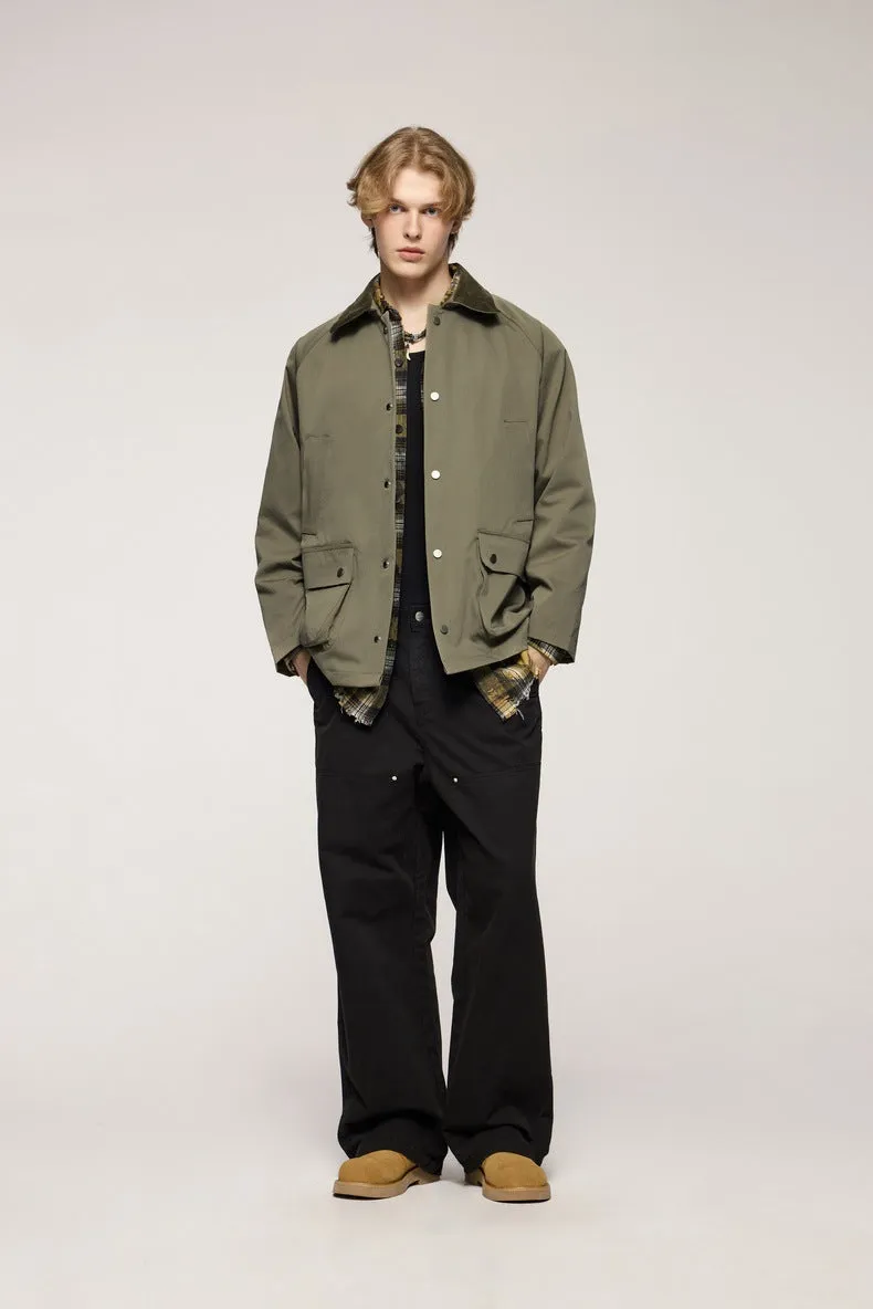 Stylish Pocketed Oversized Button-Up Field Jacket