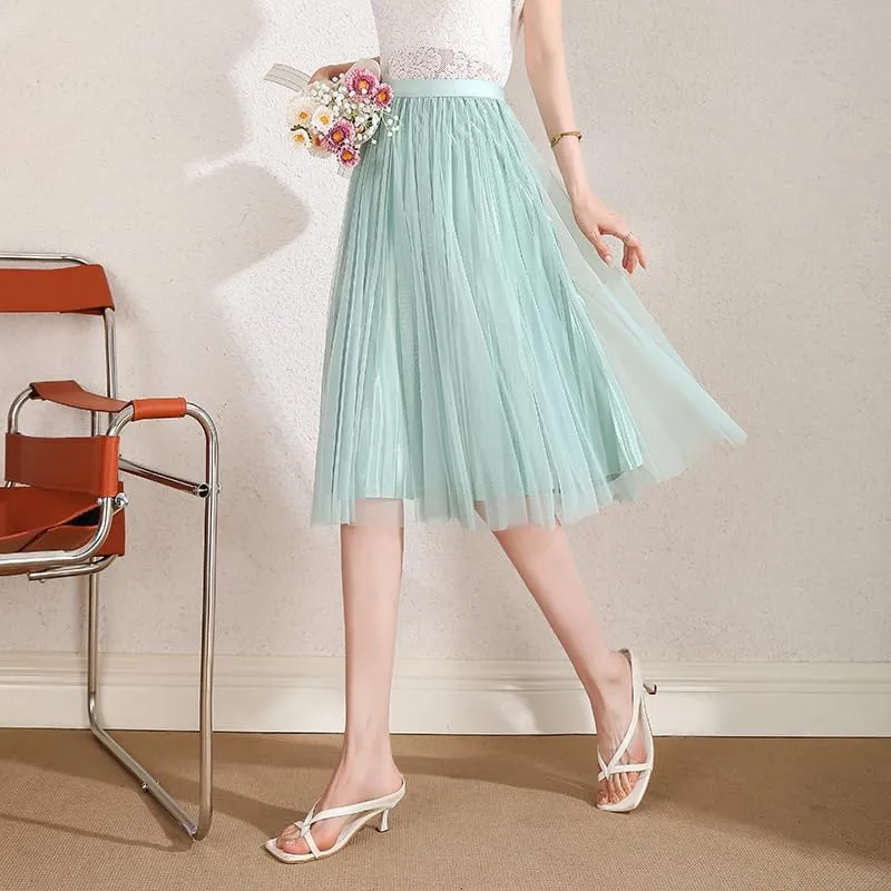 Summer Fashion Ladies' Mini Skirt, Street Style, for Office, Casual wear, Outing, Elastic Waist, Black and Pink.