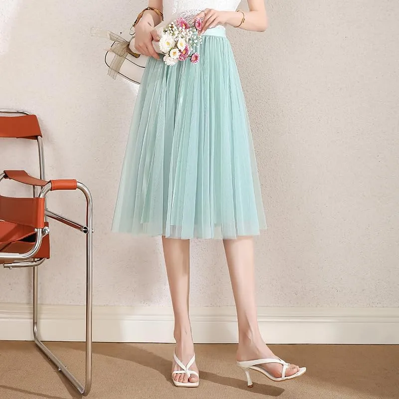 Summer Fashion Ladies' Mini Skirt, Street Style, for Office, Casual wear, Outing, Elastic Waist, Black and Pink.
