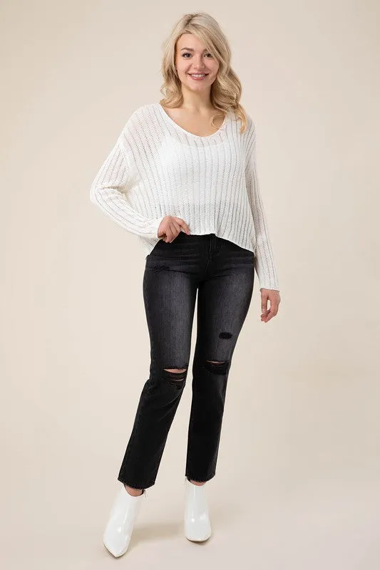 Summer  V neck sweater
