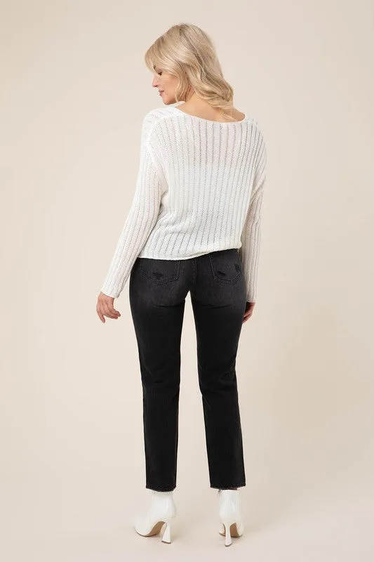 Summer  V neck sweater
