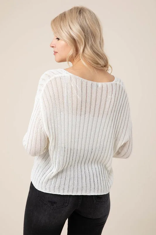 Summer  V neck sweater