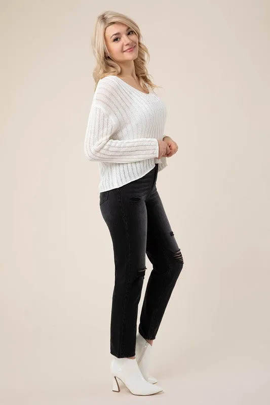 Summer  V neck sweater