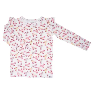 Sweet Bamboo | Skates Ruffle Top