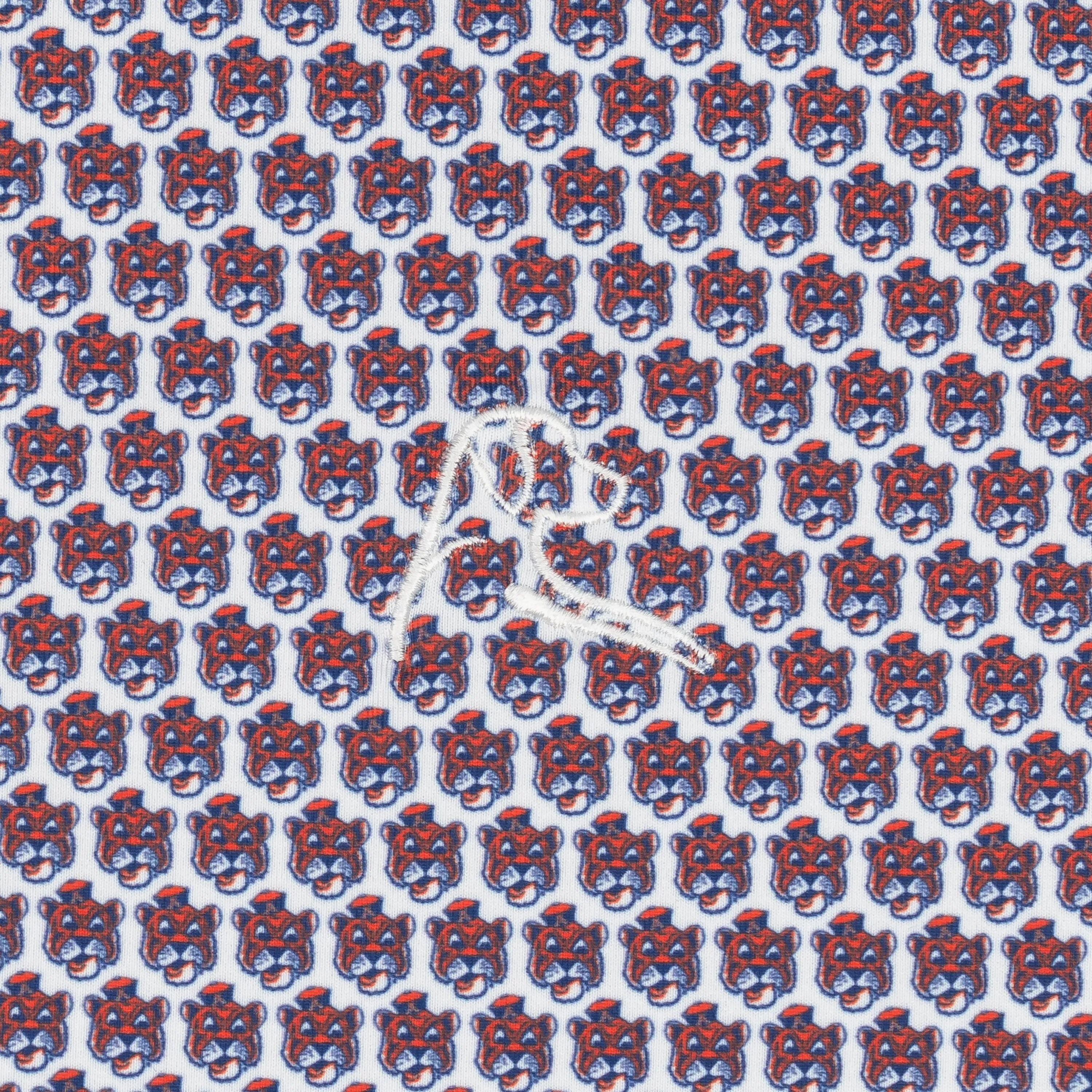 The Beanie Tiger | Collegiate Polo | The Beanie Tiger - White/Blaze Orange