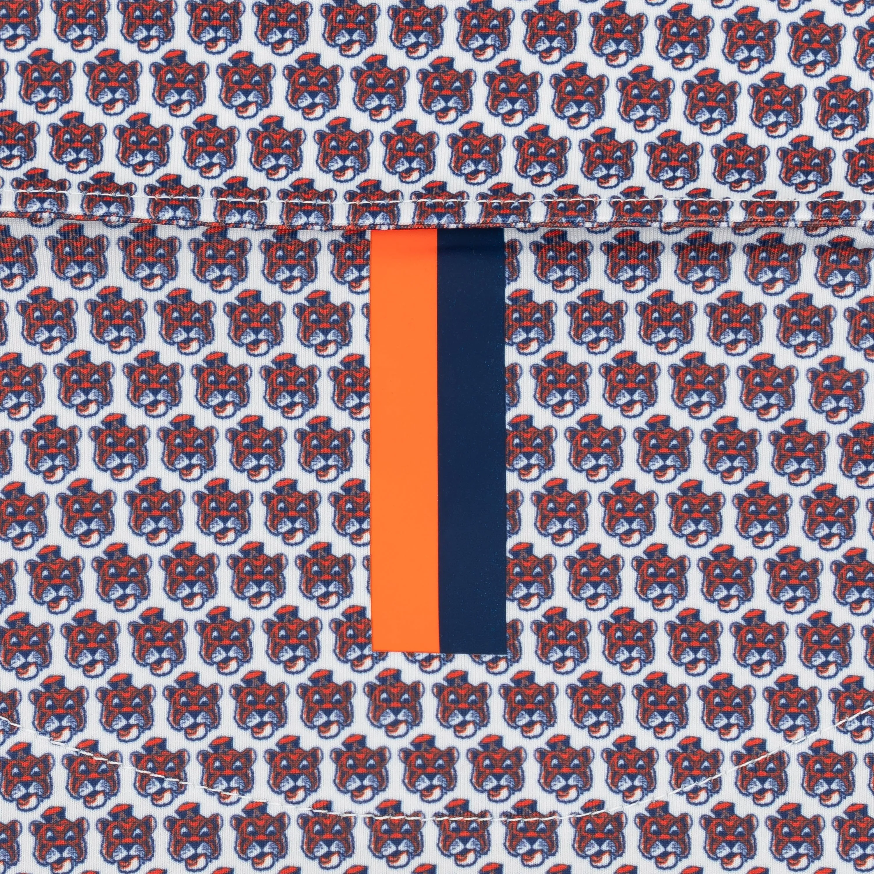The Beanie Tiger | Collegiate Polo | The Beanie Tiger - White/Blaze Orange